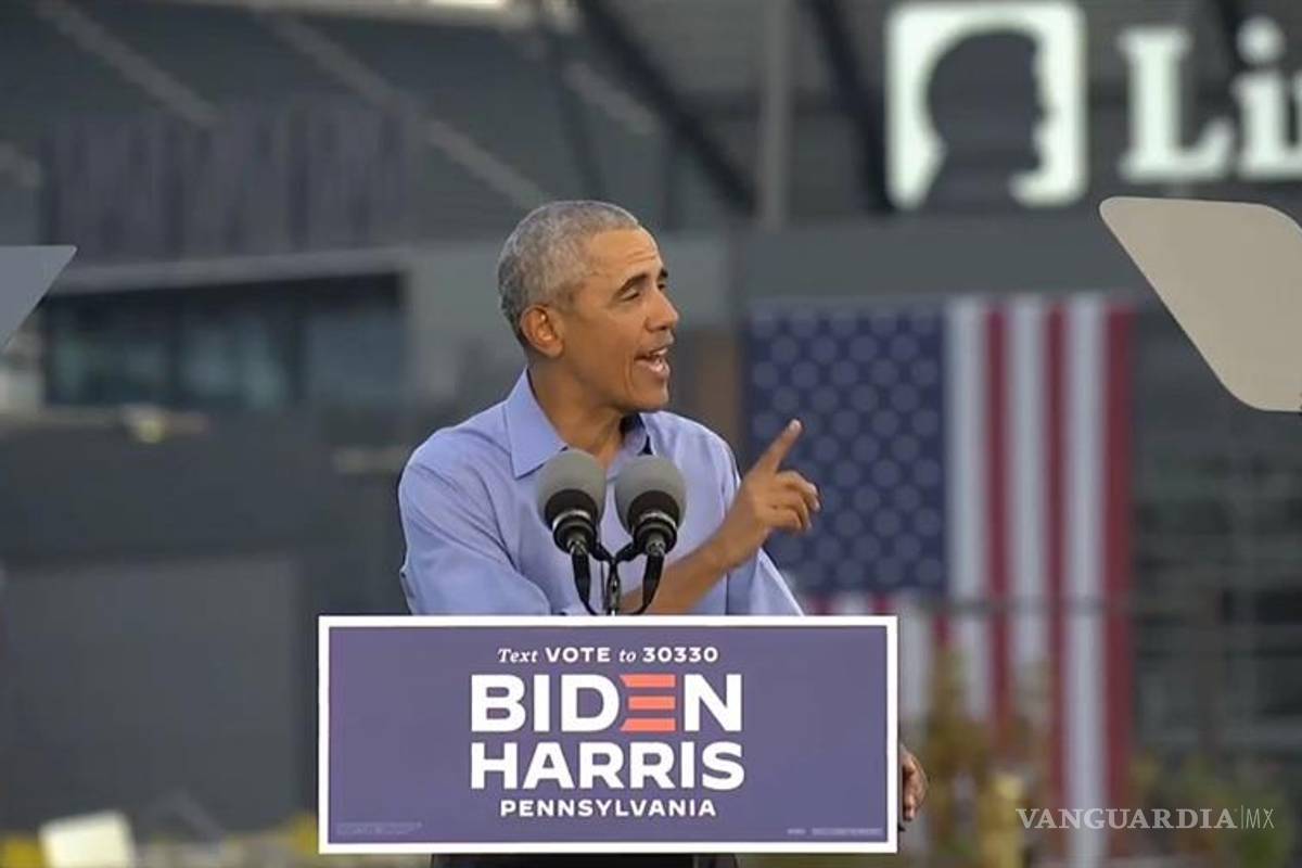 Barack Obama en apoyo a Joe Biden critica ferozmente a Trump