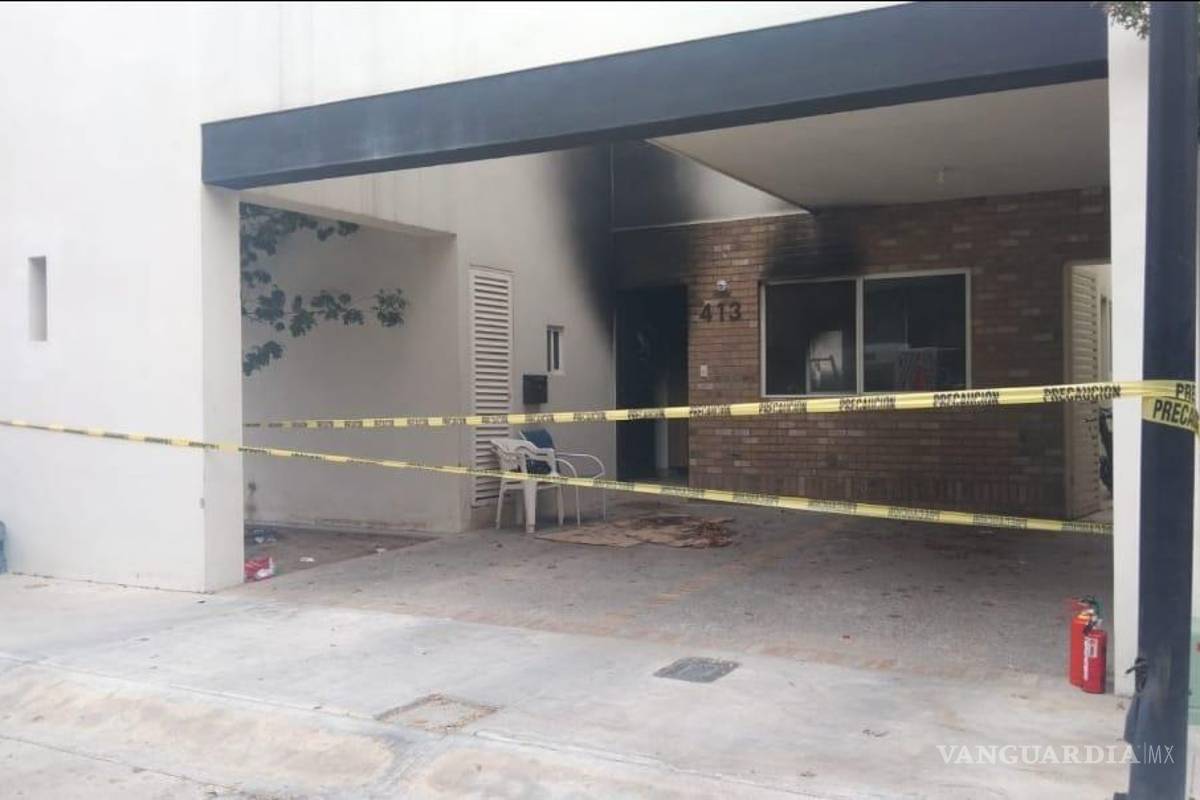 Salvan a gatito que estuvo a punto de morir calcinado en incendio en colonia de Ramos Arizpe