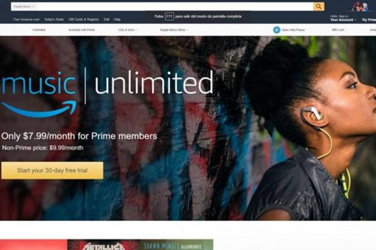 Amazon compite con Apple Music y Spotify: Lanza Music Unlimited