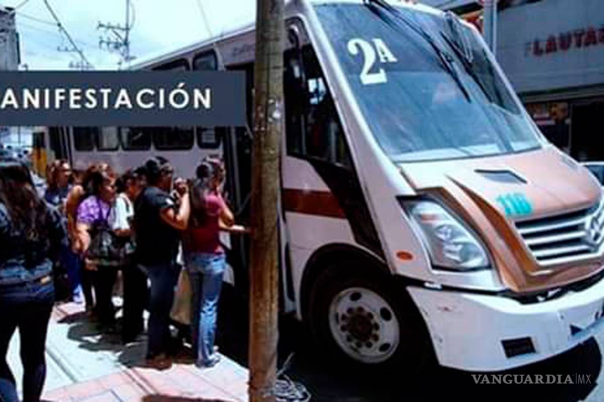 Convocan a manifestación contra aumento a las tarifas del transporte en Saltillo
