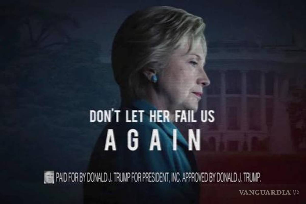 Trump ataca agresivamente a Hillary Clinton en spots (video)