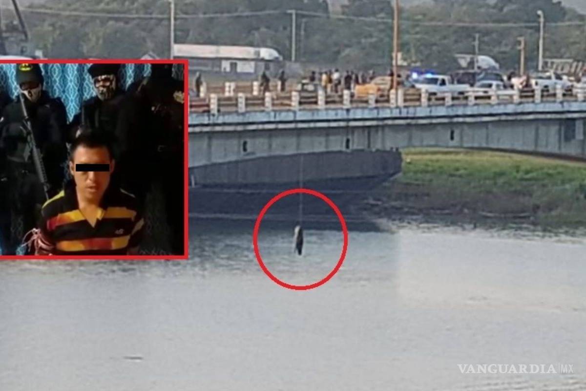 El sanguinario Grupo Sombra interroga y cuelga de puente a sicario del 35-Z en Veracruz (video)