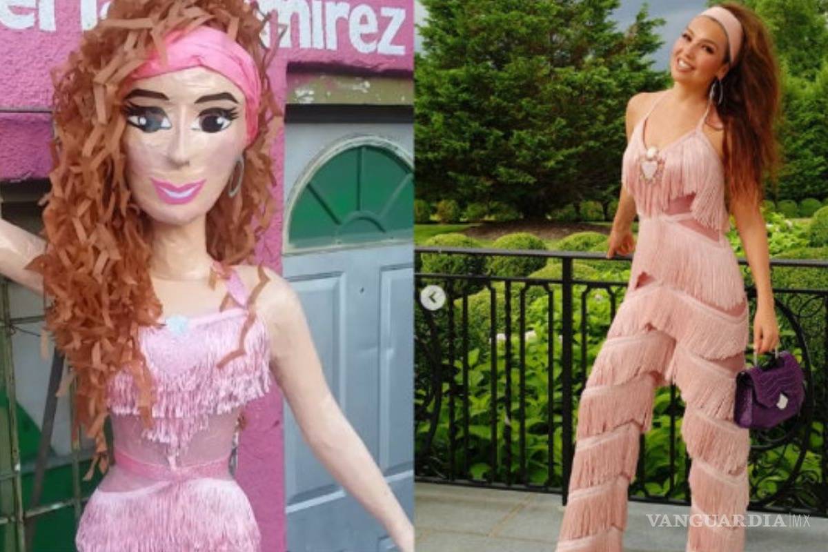 Fanáticos le regalan piñata "Tikitiki" a Thalía por su cumpleaños