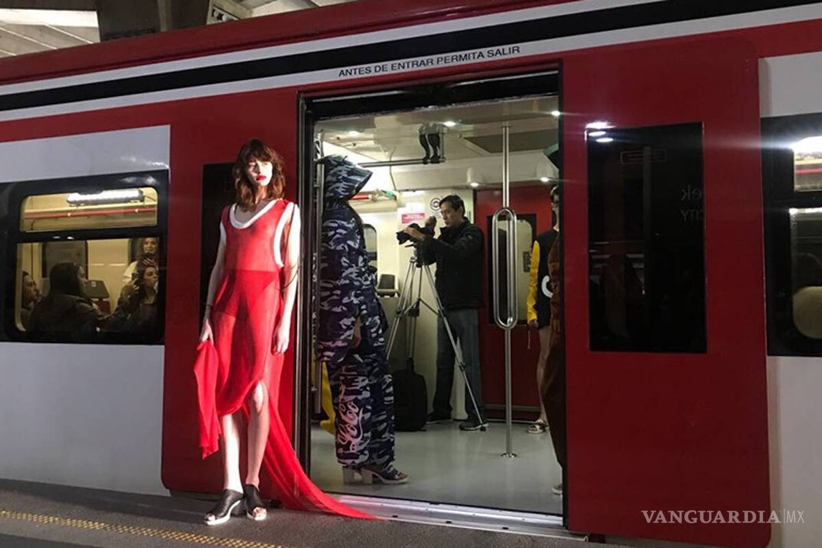 El Tren Suburbano se llena de moda gracias a Mexico Fashion Week