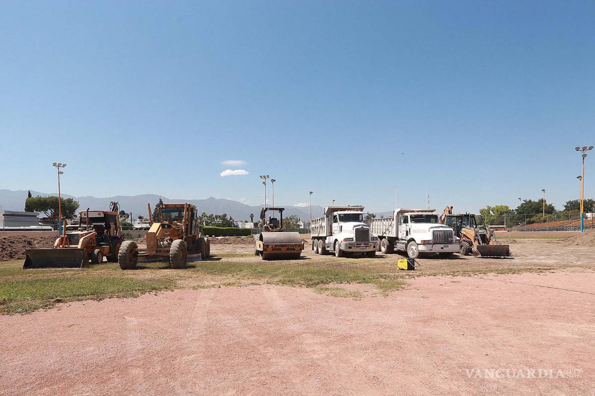 ¡Jonrón! Inicia rehabilitación del campo de beisbol del Ateneo Fuente en Saltillo