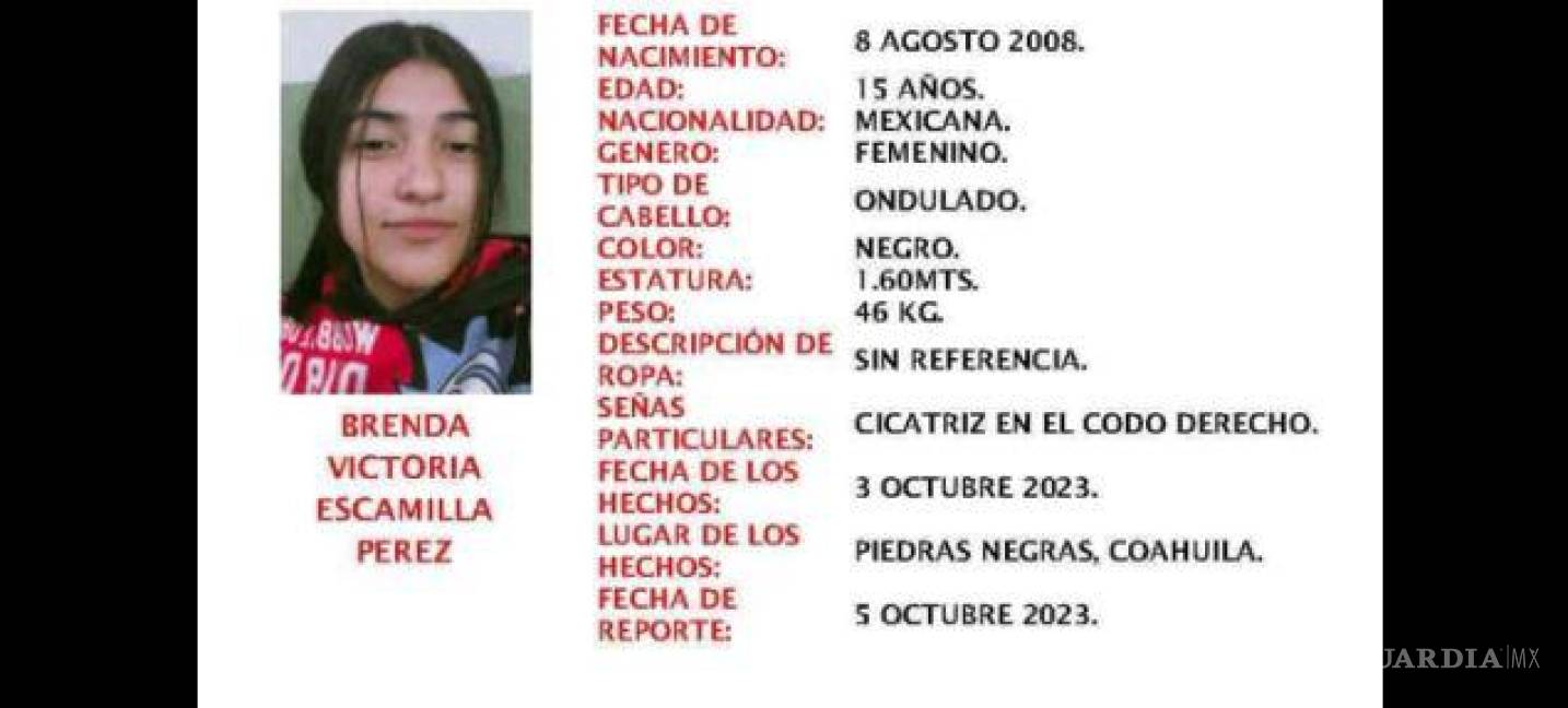 Desaparece quinceañera en Piedras Negras, Coahuila