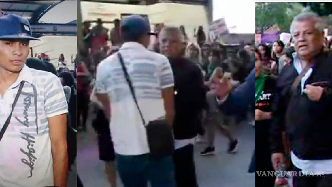 Exponen en redes a El Chupas, agresor de reportero en marcha CDMX