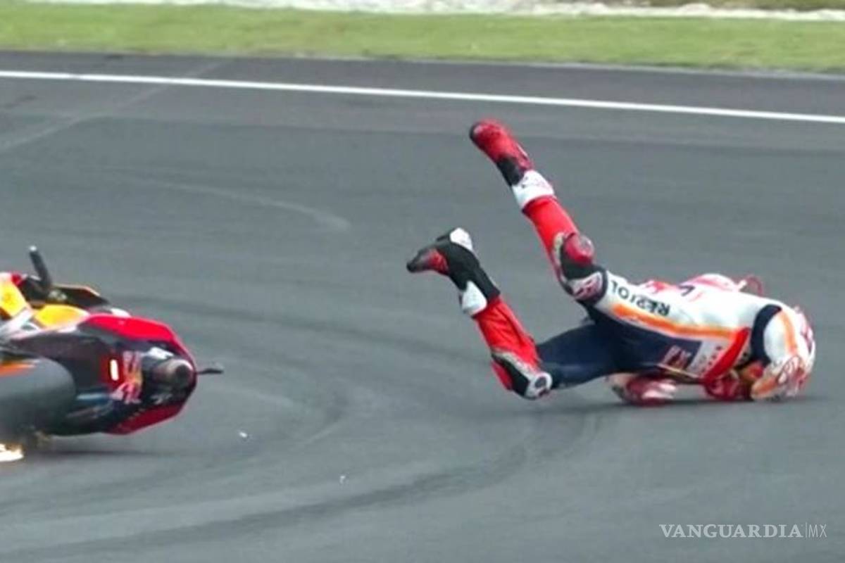 El impresionante accidente de Marc Márquez en el MotoGP