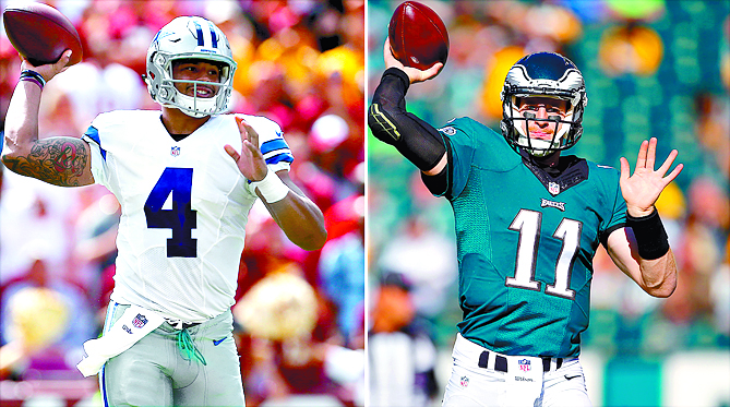 Wentz y Prescott igualarán a Brady y Manning