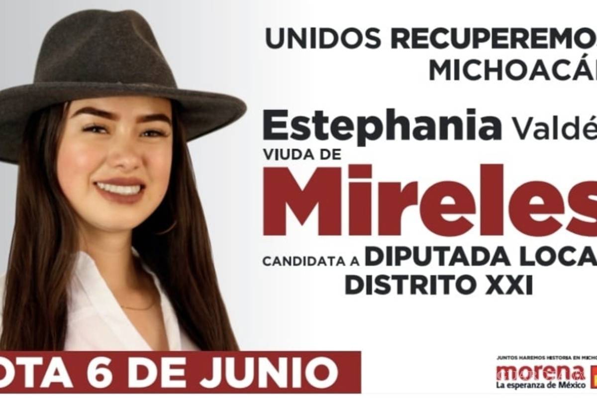 Viuda del Dr. Mireles utiliza apellido y sombrero de su esposo fallecido para hacer campaña
