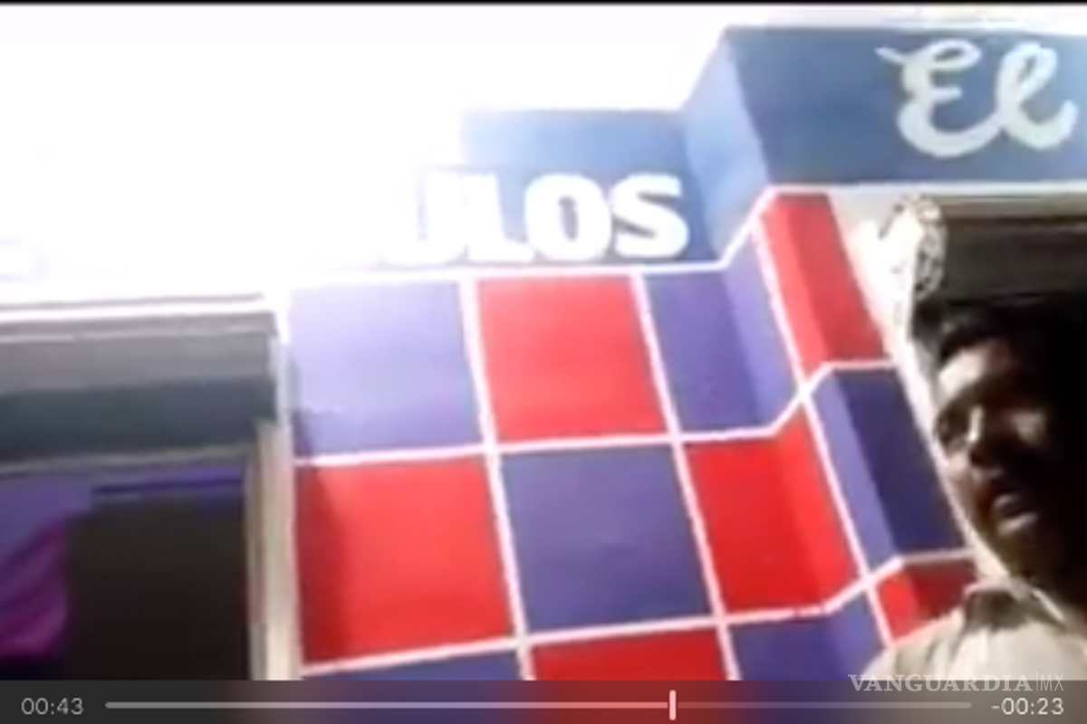 Denuncian en video a inspector ebrio de Monclova