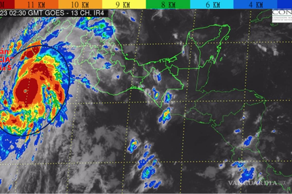 'Patricia' se convierte en huracán categoría 5