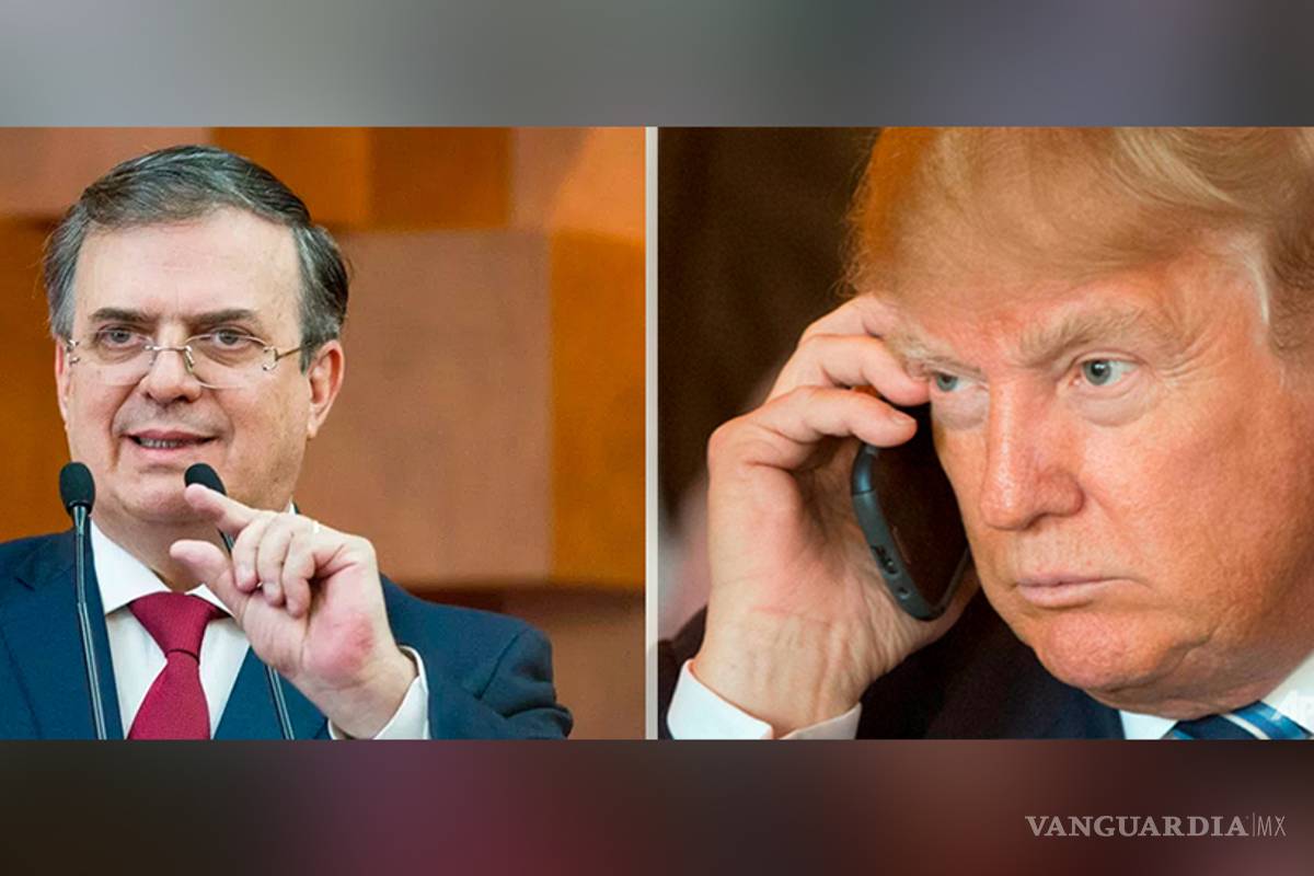 No duró ni 5 minutos: Llamada telefónica entre Ebrard y Donald Trump