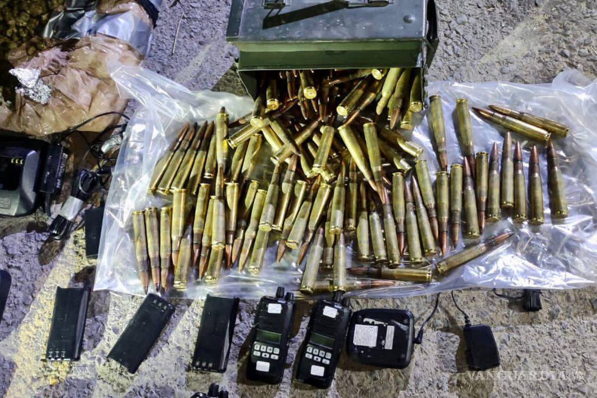Fuerza Civil de NL asegura arsenal y equipo táctico tras enfrentamiento en Los Aldamas