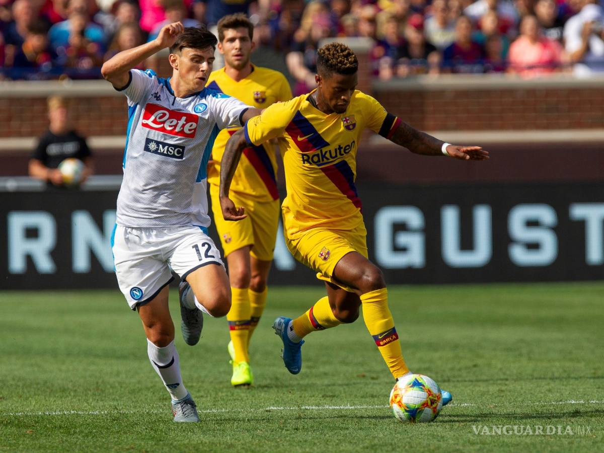 $!Barcelona aplasta al Napoli con Griezmann y Suárez en plan grande