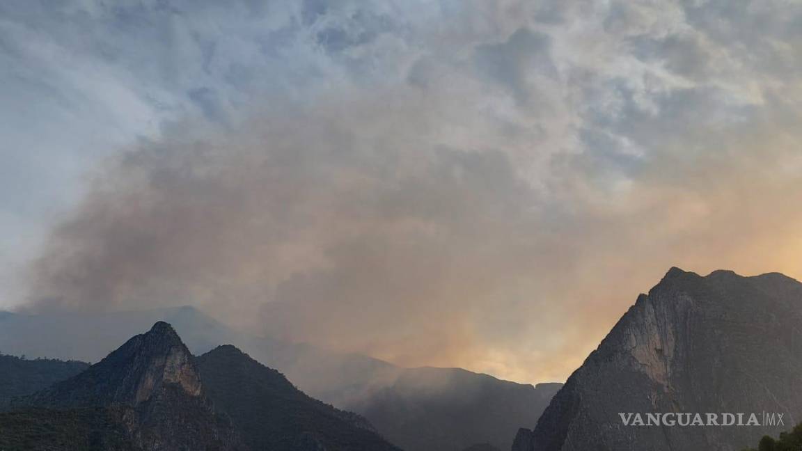 Incendio en Nuevo León y Coahuila afecta 100 hectáreas; sigue sin control