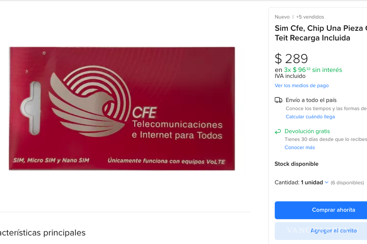 $!Venden en línea chips que Secretaría del Bienestar entrega gratis para programa de internet a bajo costo