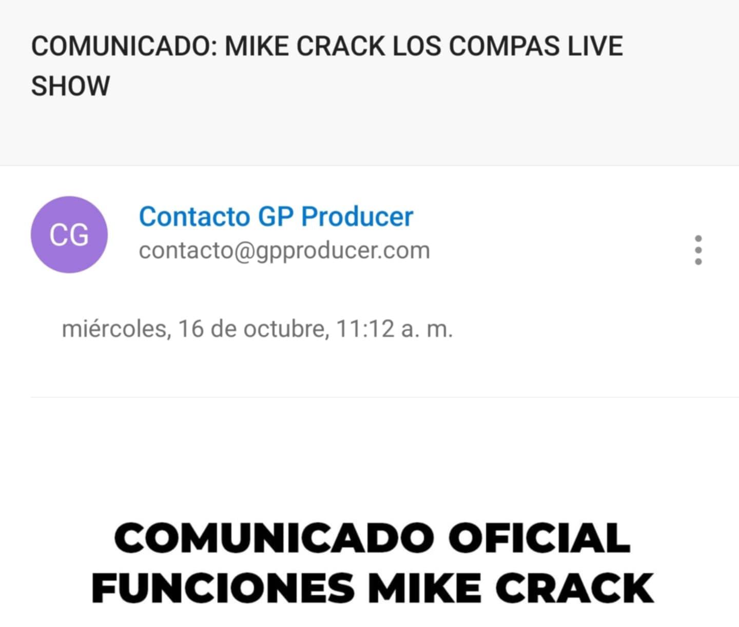 $!El correo llegó a quienes compraron en el sitio de GP Producer.