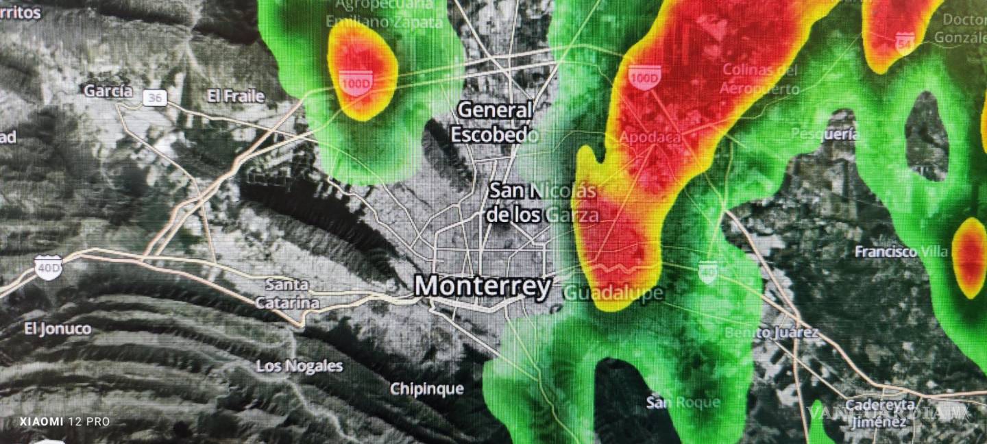 $!Tormenta sobre Monterrey deja inundaciones.