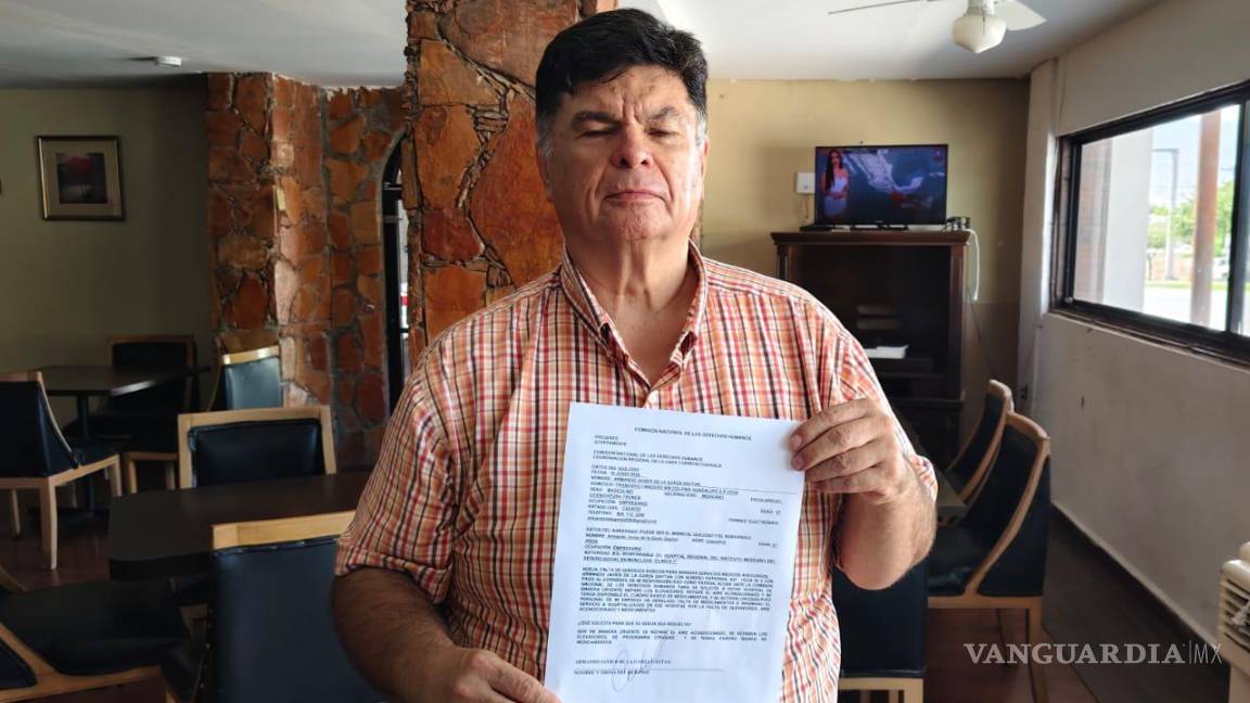 Monclova: Presenta hotelero queja ante CNDH, por graves deficiencias en clínica del IMSS