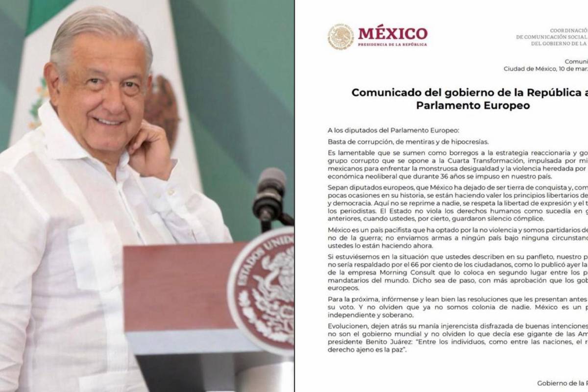 AMLO responde a Europa: “México fijó su postura ante resolución del Parlamento”