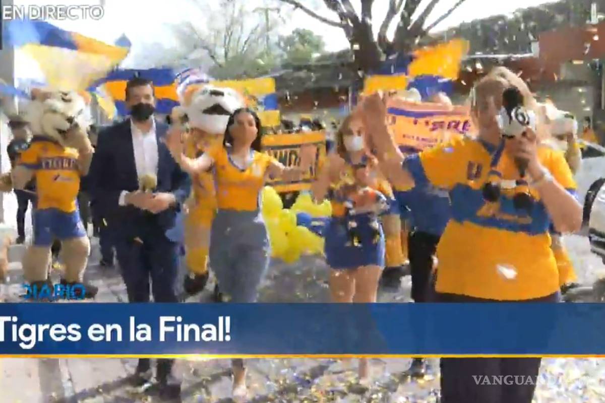 $!María Julia Lafuente lo hace de nuevo y tiene una espectacular entrada por el triunfo de Tigres