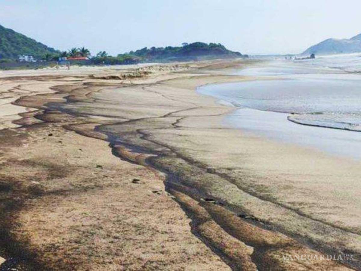 $!Las playas oaxaqueñas dañadas por el hidrocarburo vertido son Brasil, Punta Conejo y Guelaguichí