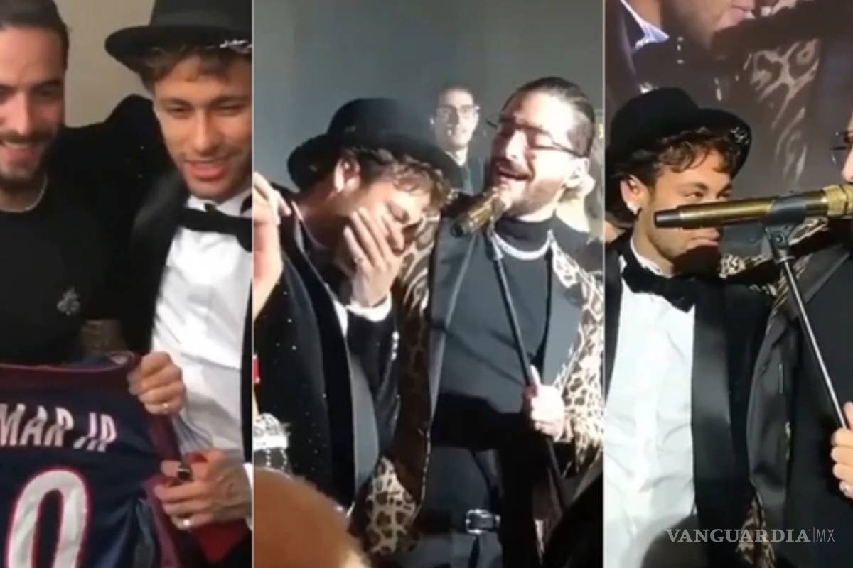 Neymar festeja con Maluma su cumpleaños