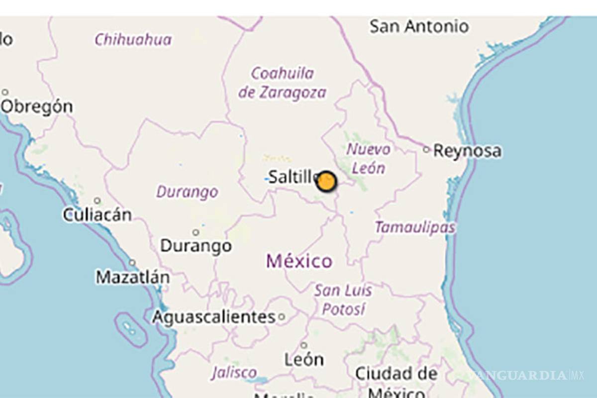 Solo deja ‘susto’ sismo de 4.1 grados en Saltillo