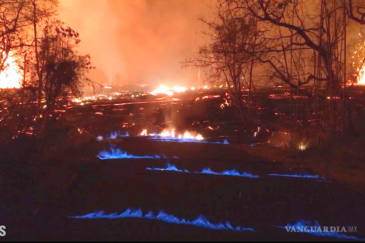Volcán Kilauea en Hawai genera llamas azules por consumo de metano