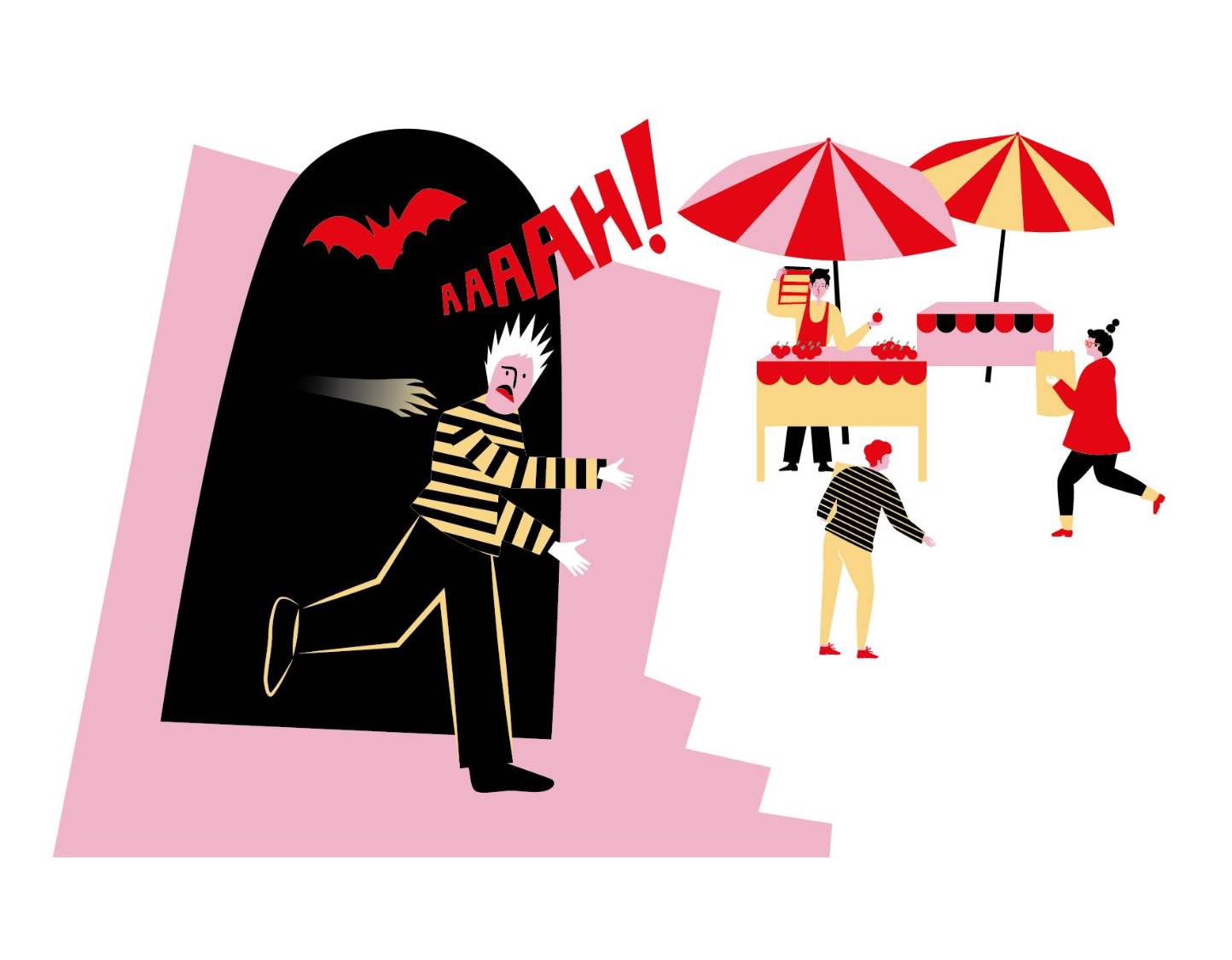 $!La gente salía corriendo entre gritos y risas nerviosas.