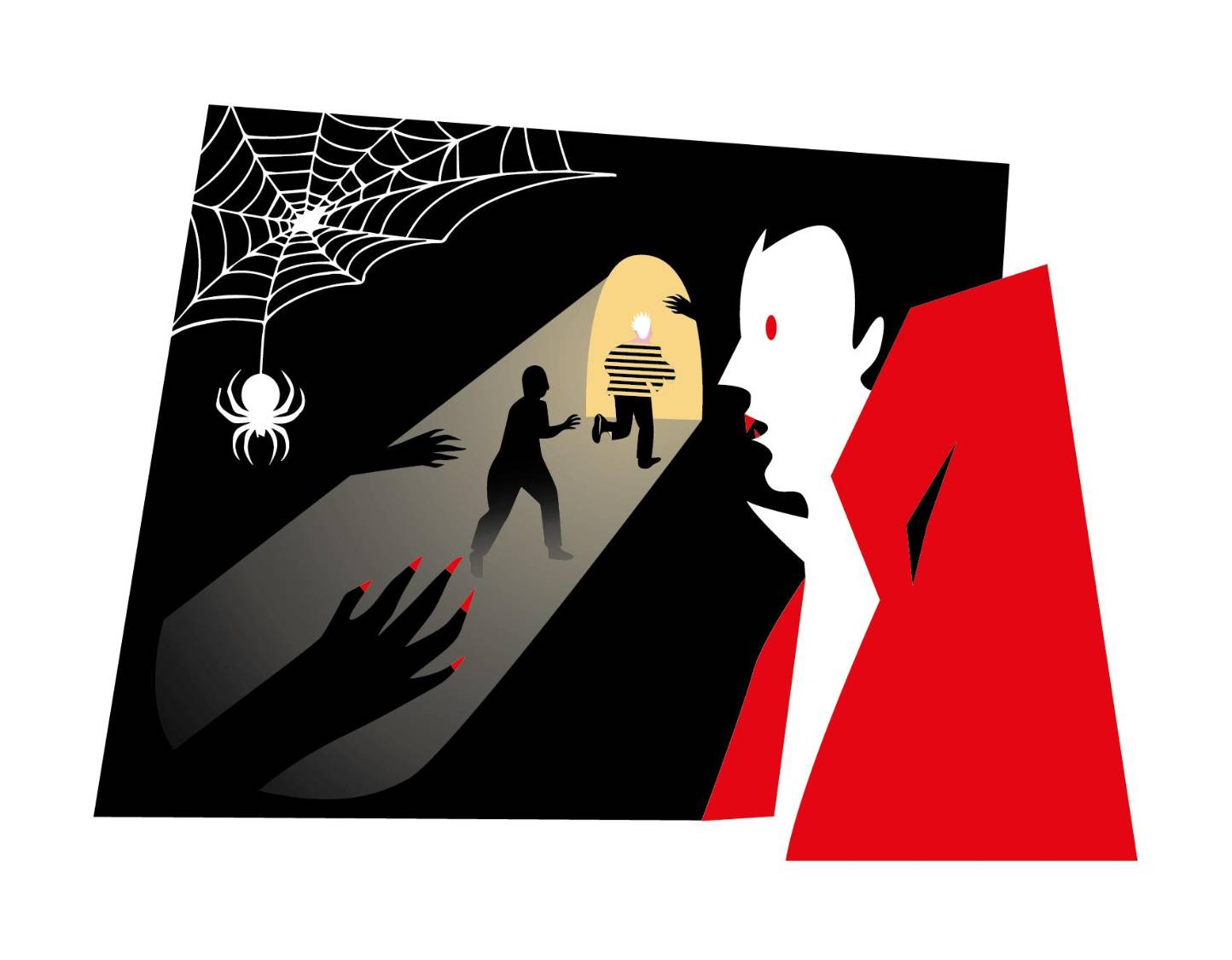 $!Los pasillos estaban llenos de humo y tenían trozos de tela colgando del techo.