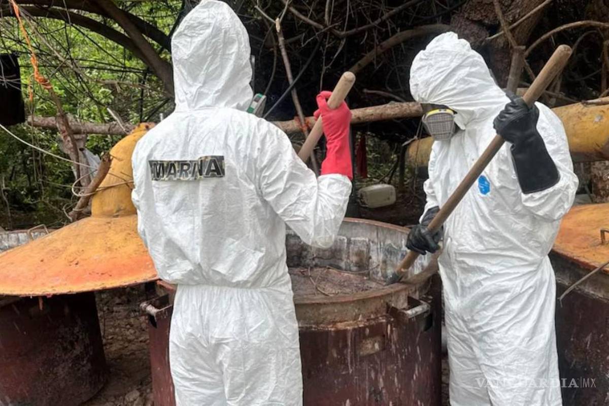 Neutraliza Semar narcolaboratorio en Culiacán; aseguran 950 kilos de metanfetamina