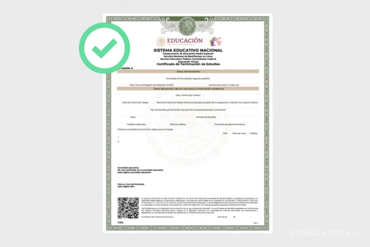 Certificado digital de bachillerato SEP: así funcionará el nuevo comprobante electrónico en 2025