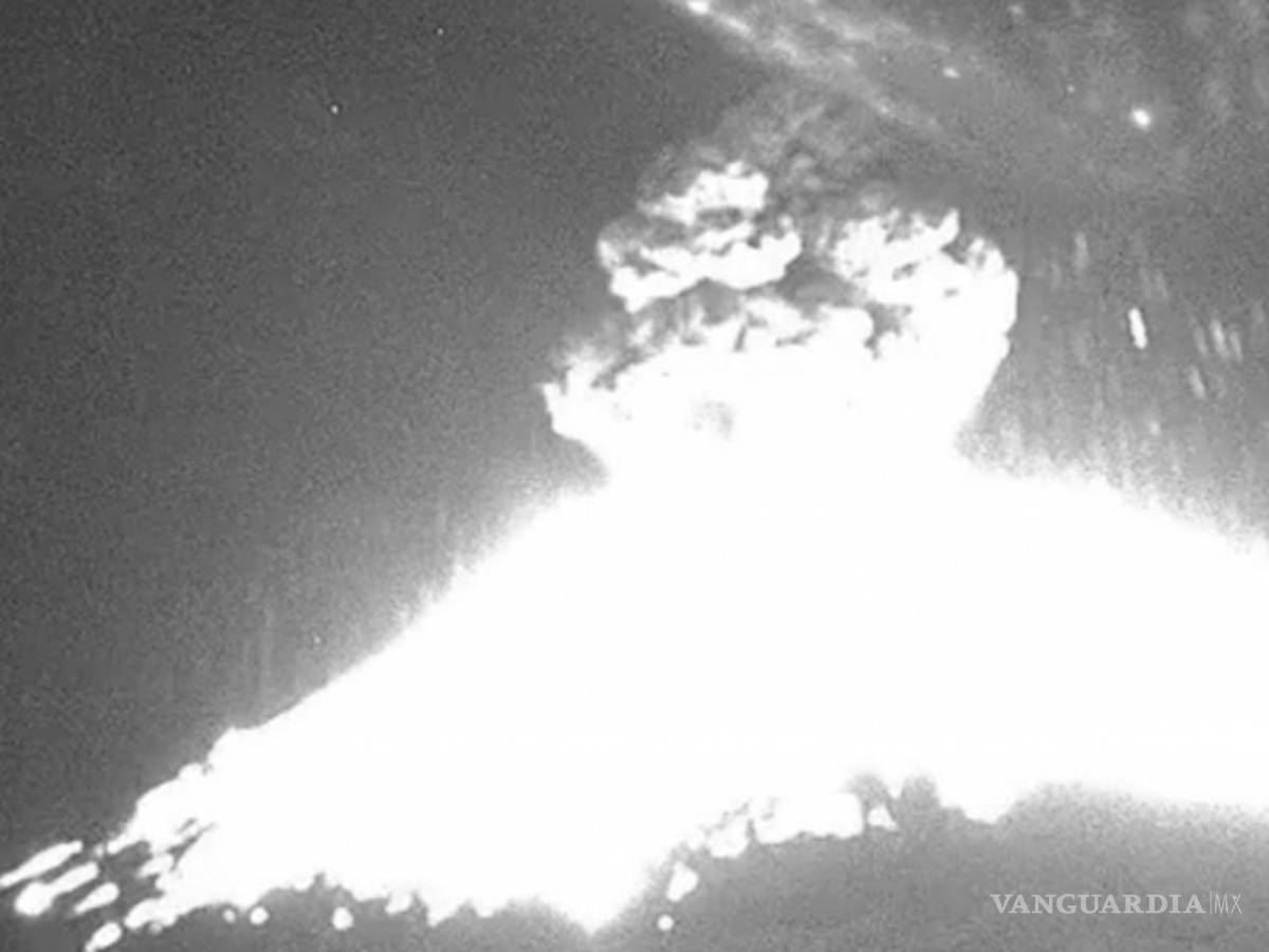 $!Violenta erupción del Popocatépetl (fotogalería)