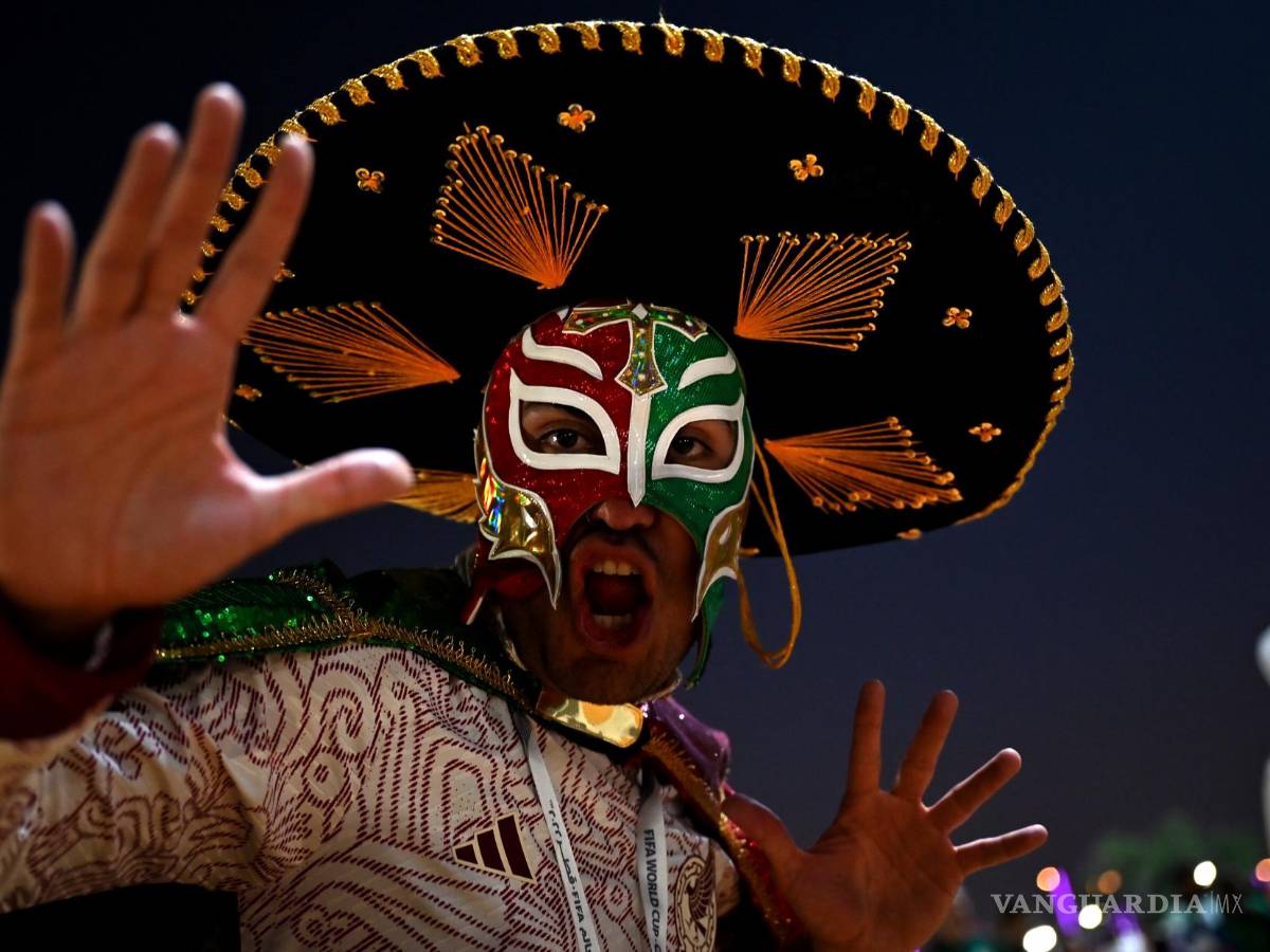 $!Un partidario de México antes del partido de fútbol del grupo C de la Copa Mundial de la FIFA 2022 entre México y Polonia en el Estadio 947 en Doha, Qatar.
