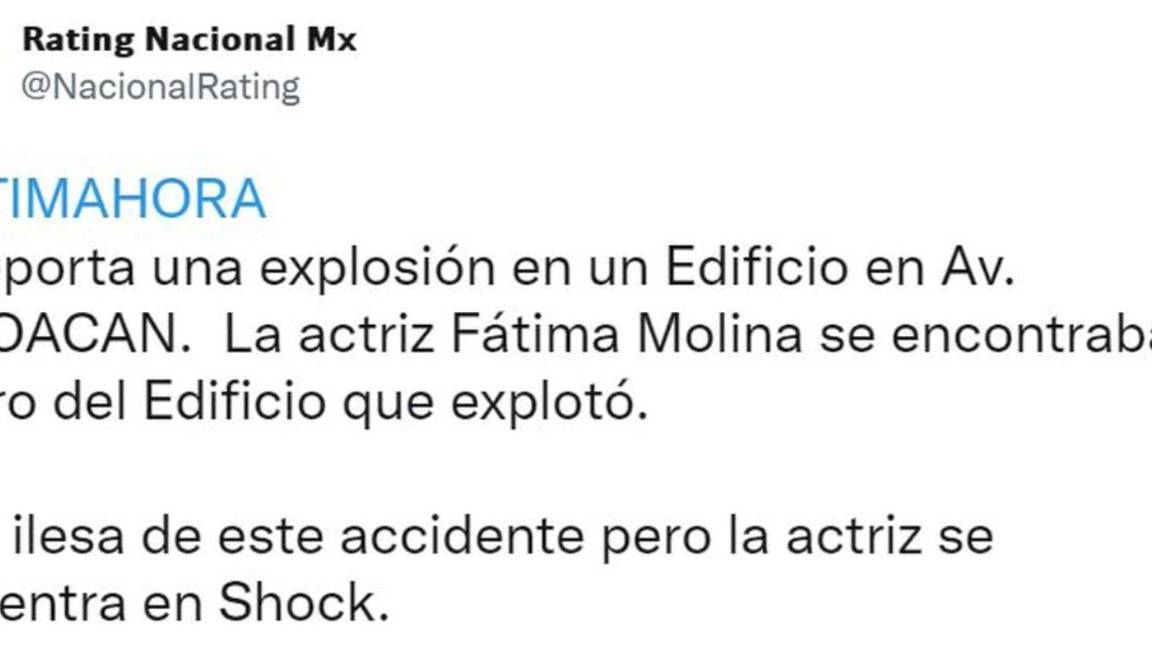 $!Rating Nacional Mx aseguró que salió ilesa pero que está en estado de shock.