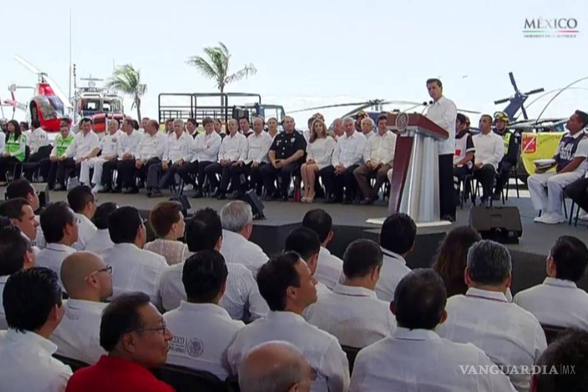 Llama Peña a redoblar esfuerzo de protección civil