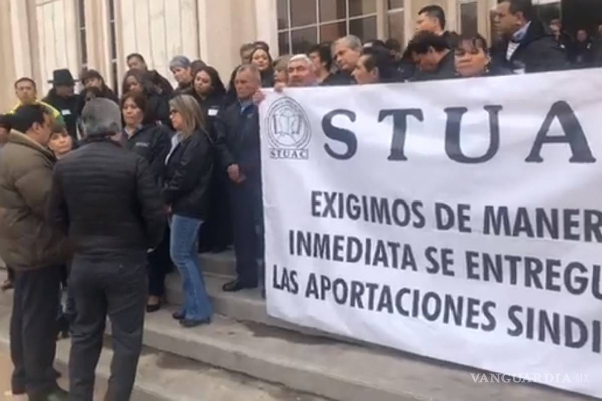 Toma rectoría sindicato de UAdeC en Saltillo; exige pago de 50 mdp