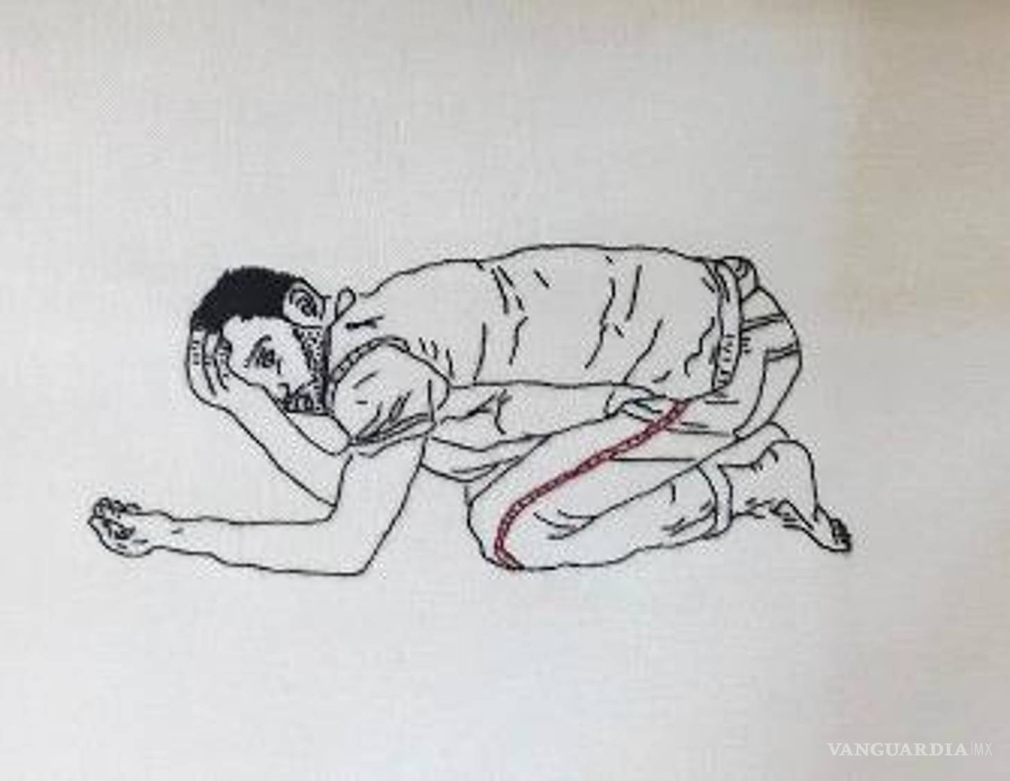 $!El bordado como línea para crear imágenes con una materialidad particular.