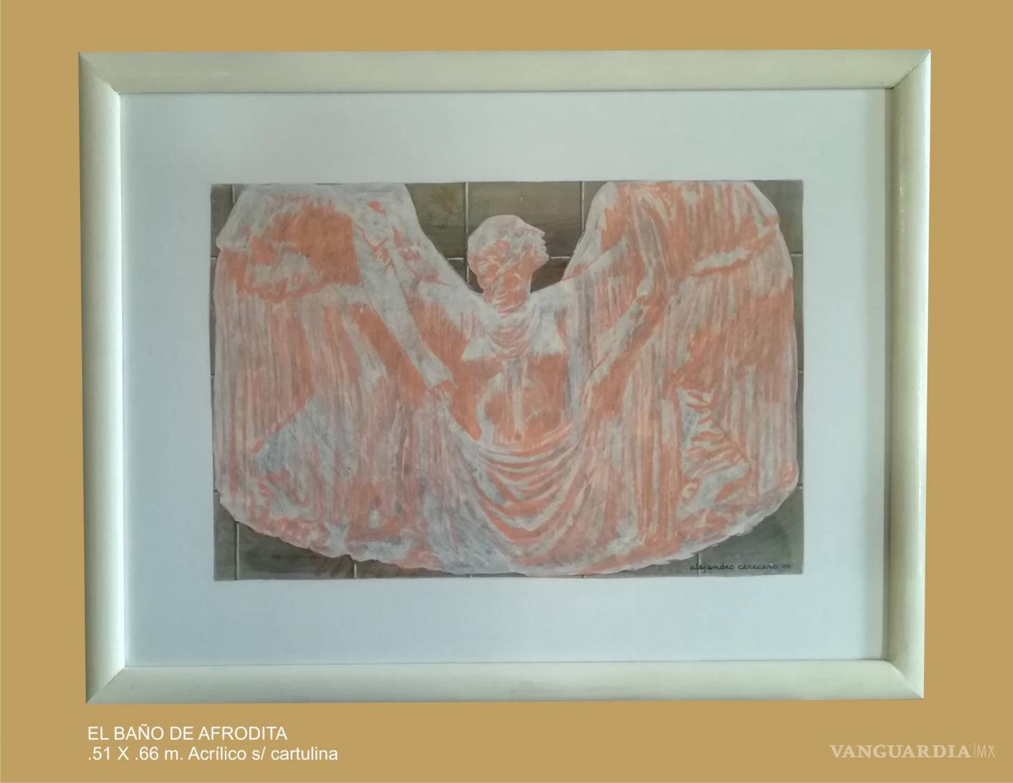 $!El artista continúa su uso de la técnica mixta y el acrílico en sus obras.