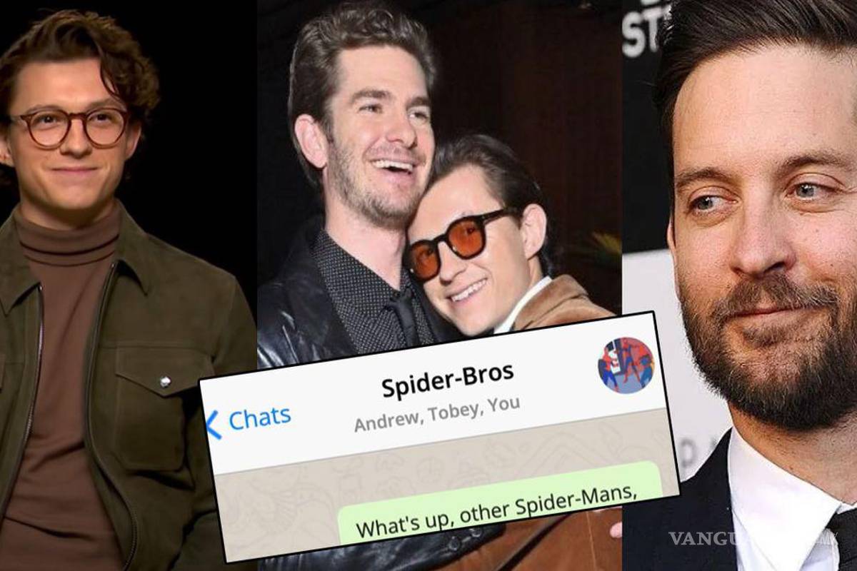 Tom Holland revela que tiene un ‘spider-grupo’ de WhatsApp con Tobey y Adrew