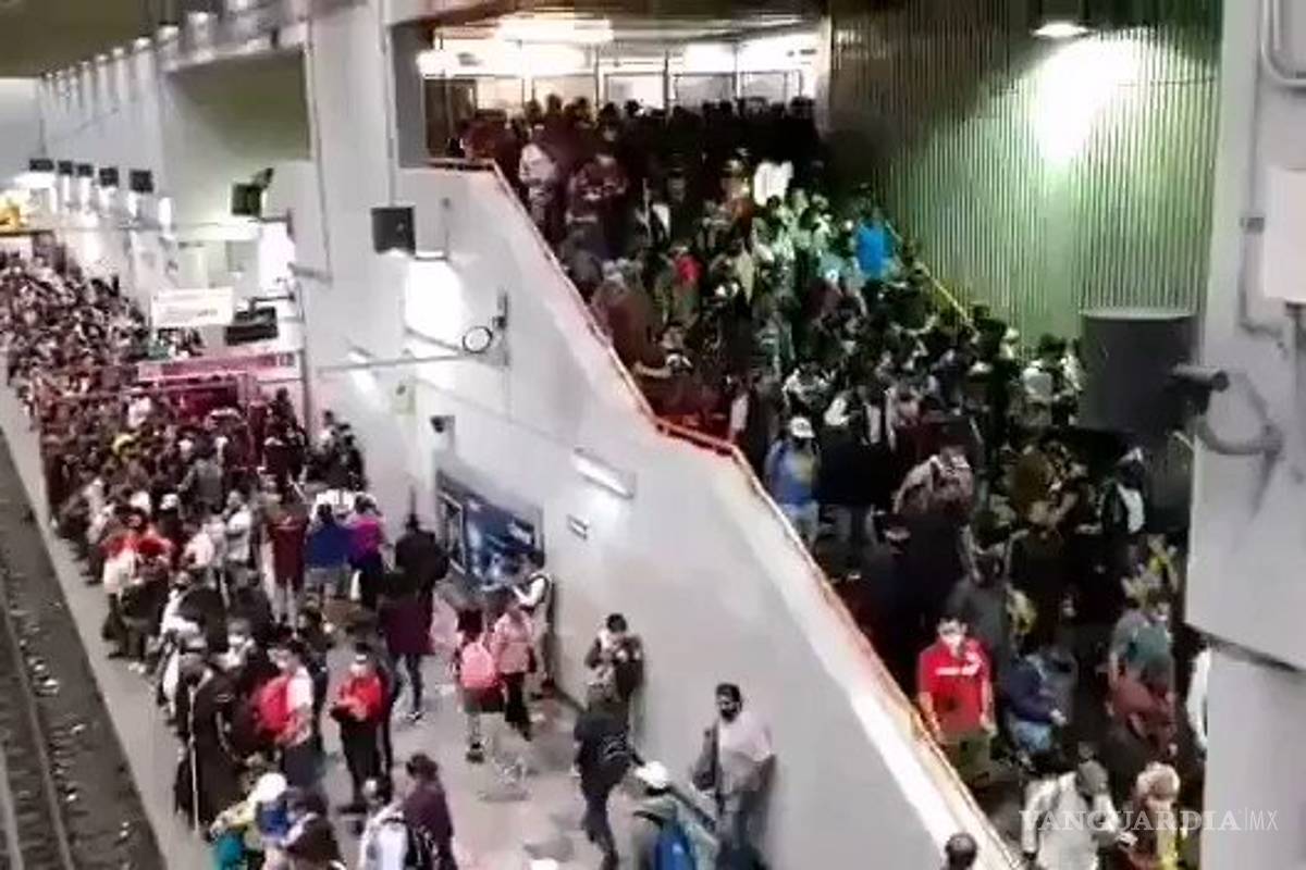 Metro CDMX completamente saturado en tiempos del COVID-19 (video)