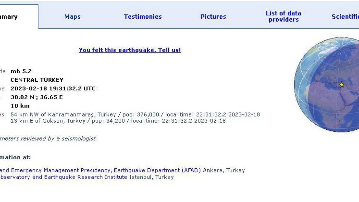 Sismo de 5.2 grados sacude Turquía: EMSC confirma movimiento telúrico