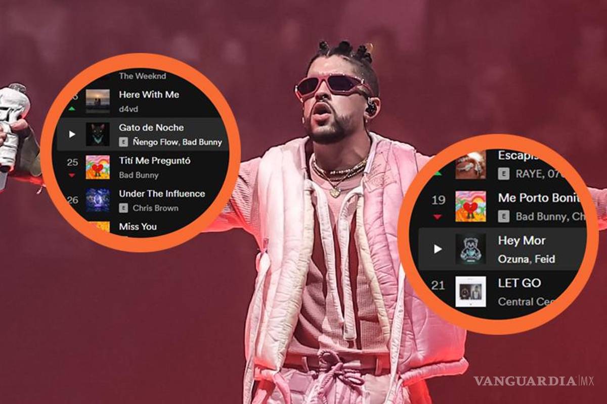‘Pega’ a Bad Bunny agresión contra fan: caen reproducciones de sus canciones en Spotify global