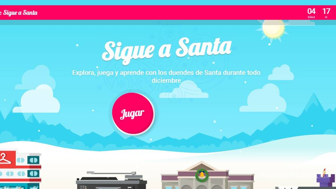 $!¿Dónde está Santa? Google te dice y de paso te ayuda a mantener ocupados a tus hijos