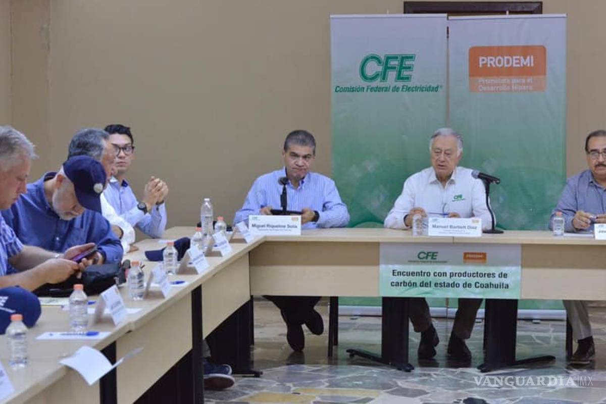 Manuel Bartlett llama a producir carbón de calidad y evitar corrupción en contratos