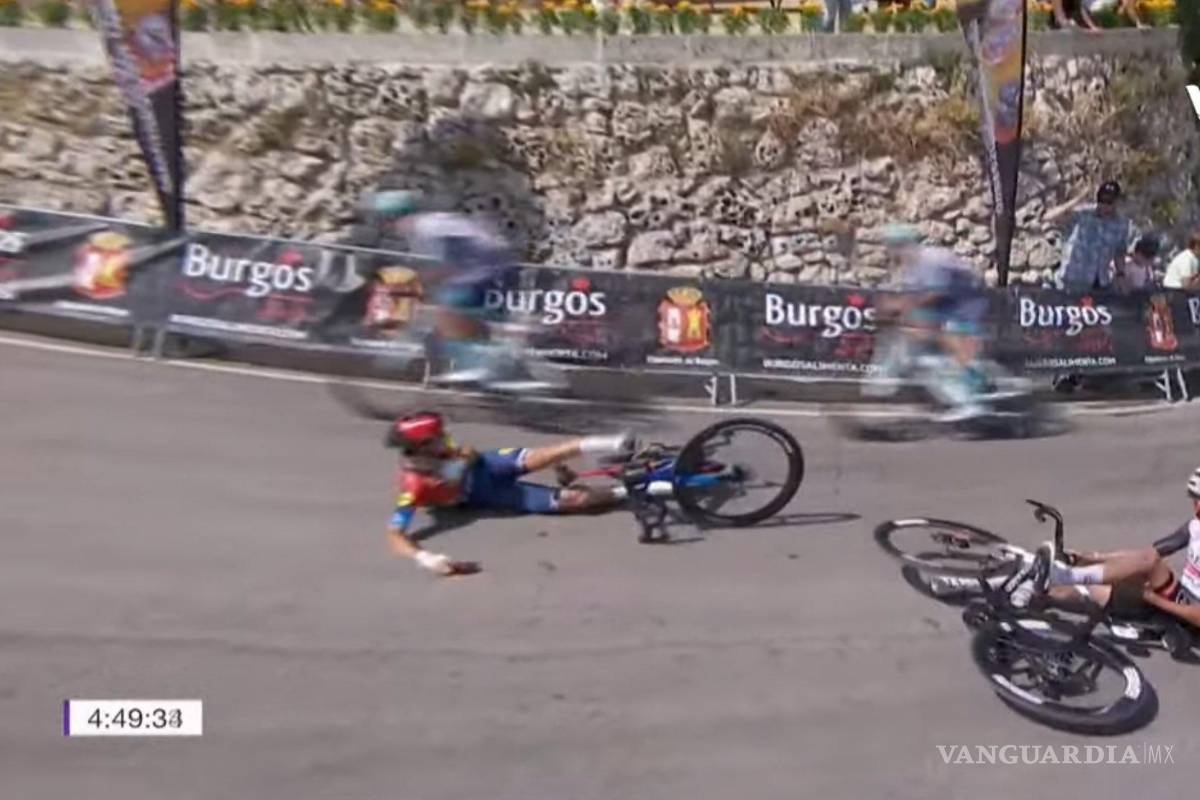 Isaac del Toro sufre caída en cierre de la etapa 1 de la Vuelta a Burgos 2025 y finaliza en la posición 49