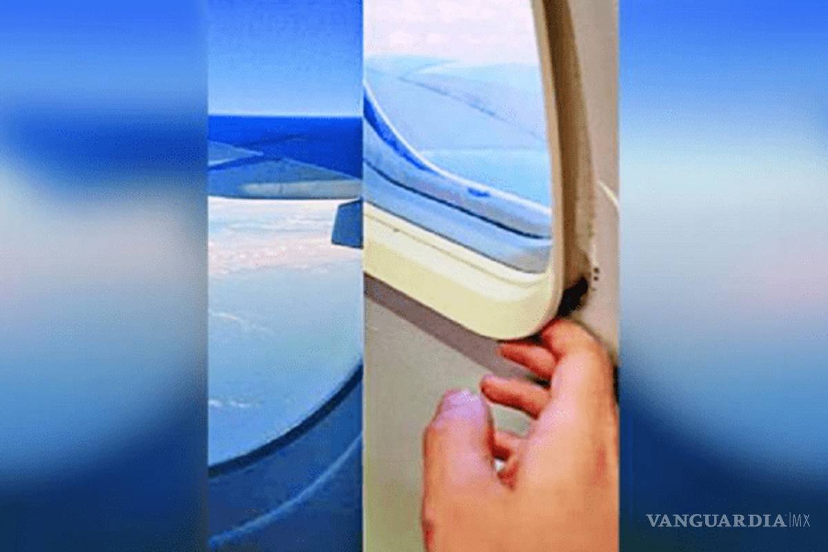 Pasajero 'abre' ventana de avión en pleno vuelo