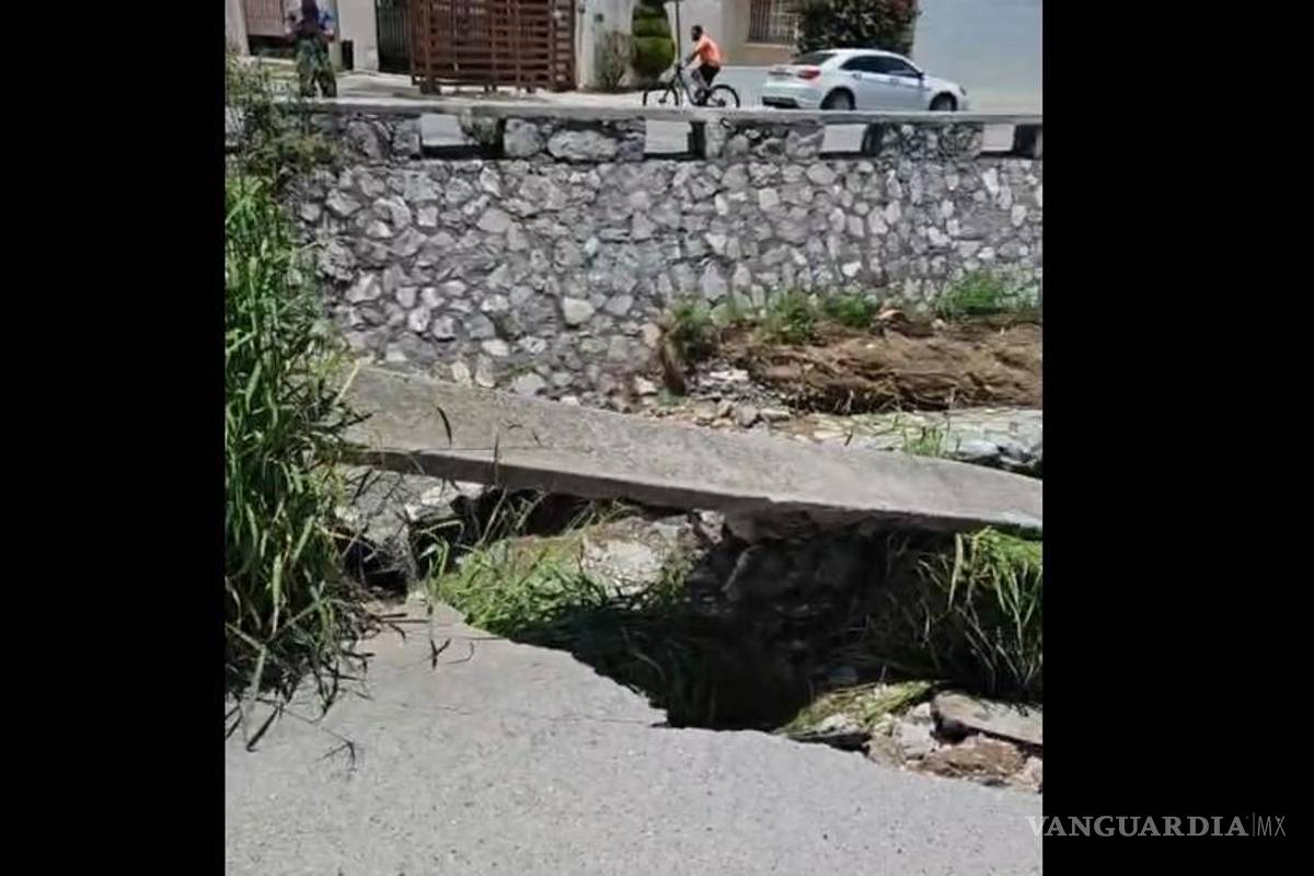 Saltillo: desgajamiento en Balcones de la Aurora causa preocupación entre los vecinos